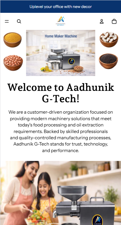 Aadhunik GTECH Mobile View 1