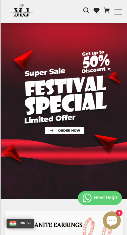Millennium Jewelery Mobile View 1
